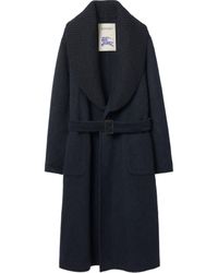 Burberry - Wool Mohair Blend Coat - Lyst