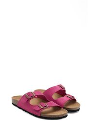 Mango - Double Buckle Slide Sandal - Lyst