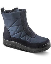 Flexus by Spring Step - Lakeeffect Waterproof Faux Fur Lined Quilted Bootie - Lyst
