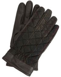 Barbour - Darwen Quilted Tartan Touchscreen Gloves - Lyst
