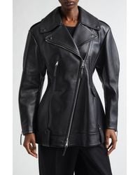 Givenchy - Cocoon Crop Leather Biker Jacket - Lyst