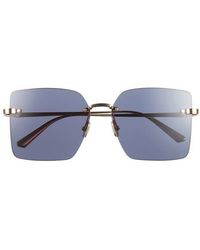 Dior - C S3U 58Mm Frameless Square Sunglasses - Lyst