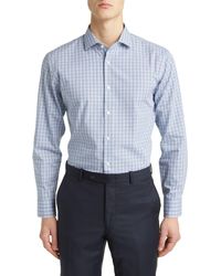 Nordstrom - Trim Fit Non-iron Gerald Plaid Cotton Dress Shirt - Lyst