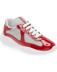 Prada - America's Cup Biker Fabric Sneakers - Lyst