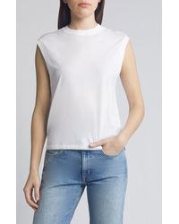 FRAME - Supima Cotton Muscle Tee - Lyst