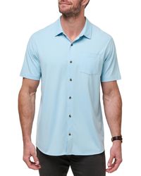 Travis Mathew - Sands Of Time Short Sleeve Stretch Button-up Shirt - Lyst