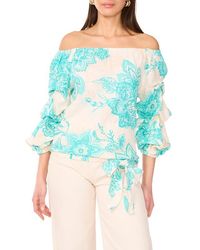 Vince Camuto - Bubble Sleeve Off The Shoulder Top - Lyst