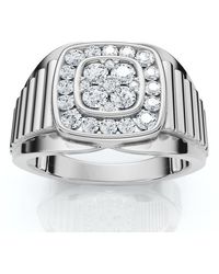 Bliss Diamond - 1/2Ct Everett Diamond Wedding Ring 10K Anniversary Band Lab Grown - Lyst