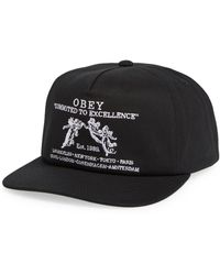 Obey - Committed To Excellence Snapback Baseball Cap - Lyst