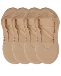 Memoi - Assorted 4-Pack Cushioned Liner Socks - Lyst