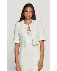 Generation Love - Nicco Lace Combo Tweed Jacket - Lyst