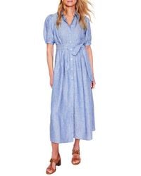 Boden - Alexa Belted Midi Linen Shirtdress - Lyst