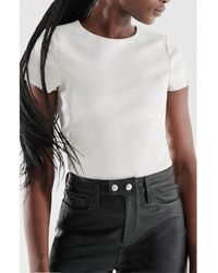 AS by DF - Brando Stretch Leather Tee - Lyst