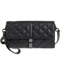 MZ Wallace - Astor Diamond Quilted Nylon Convertible Crossbody Bag - Lyst