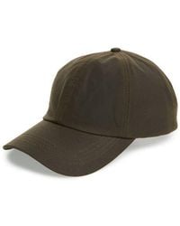 Barbour - Waxed Cotton Baseball Cap - Lyst