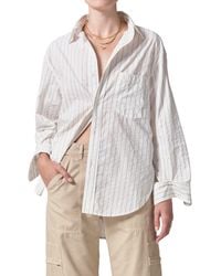 Citizens of Humanity - Kayla Stripe Oversize Poplin Button-up Shirt - Lyst