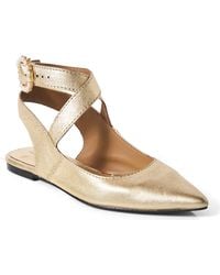 Free People - Parisa Ankle Strap Pointed Toe Flat - Lyst