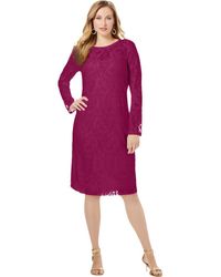 Jessica London - Stretch Lace Shift Dress - Lyst