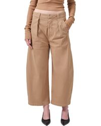 Citizens of Humanity - Cara Pleated High Waist Crop Pants - Lyst