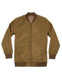 Dapper Boi - Microfiber Suede Bomber Jacket - Lyst