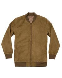 Dapper Boi - Microfiber Suede Bomber Jacket - Lyst