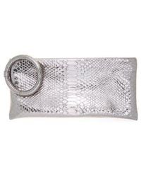 Tom Ford - Python Embossed Leather Clutch - Lyst