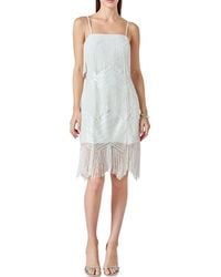 Endless Rose - Beaded Fringe Sleeveless Dress - Lyst
