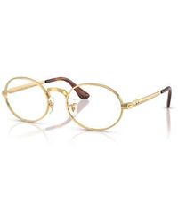 Ray-Ban - 52Mm Oval Optical Glasses - Lyst