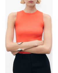 Mango - Sleeveless Sweater - Lyst