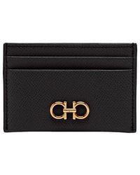 Ferragamo - Gancini Leather Card Case - Lyst