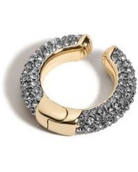 DEMARSON - Lili Pavé Hoop Ear Cuff - Lyst