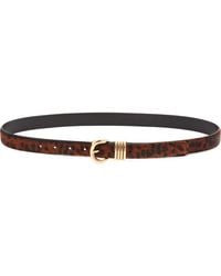 Madewell - Inez Leopard Calf Hair Leather Belt - Lyst
