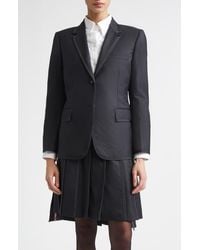Thom Browne - Super 120S Wool Twill Classic Sport Coat - Lyst
