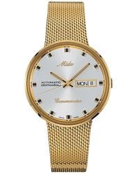 MIDO - Commander Automatic Mesh Strap Watch, 37Mm - Lyst