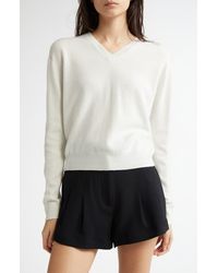 Johnstons of Elgin - Classic Cashmere V-Neck Sweater - Lyst