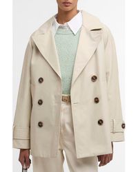 Barbour - Maisy Showerproof Double Breasted Jacket - Lyst