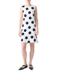 Akris Punto - Polka Dot Sleeveless Shift Dress - Lyst