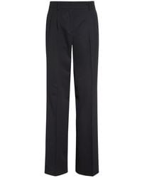 Akris - Fabri Pleated Wool Pants - Lyst