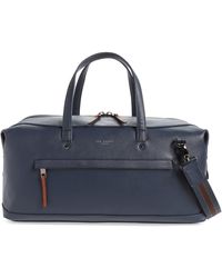 Ted Baker Crossgrain Finish Holdall - Blue