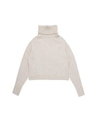DELUC - Pugliese Crop Turtleneck Sweater - Lyst