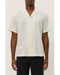 Les Deux - Lesley Embroidered Organic Cotton Camp Shirt - Lyst