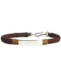 Caputo & Co. - Macramé Id Bracelet - Lyst