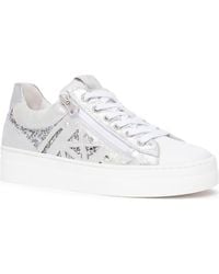 Nero Giardini - Metallic Side Zip Platform Sneaker - Lyst