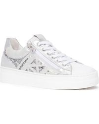 Nero Giardini - Metallic Side Zip Platform Sneaker - Lyst