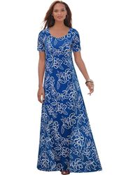 Jessica London - Stretch Cotton T-Shirt Maxi Dress - Lyst