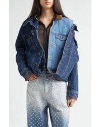 Monse - Loop Hem Doubled Denim Jacket - Lyst