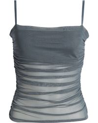 Open Edit - Ruched Mesh Camisole - Lyst