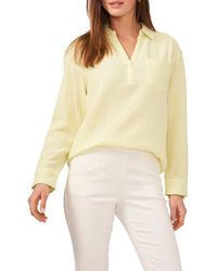 Chaus - V-Neck Collared Blouse - Lyst