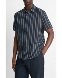 Vince - Stripe Classic Fit Short Sleeve Button-Up Shirt - Lyst