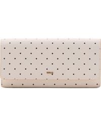 Mango - Polka Dot Faux Leather Flap Wallet - Lyst